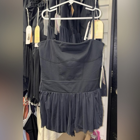 Blogilates Dresses & Skirts - Elegant Black Romper Dress